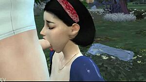 Rachel z as Snow White gets some action in this hentai video