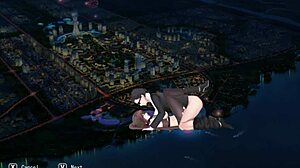 Beautiful girls in anime porn game have sex with men