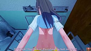 She accidentally chose the wrong hole and he continued as usual