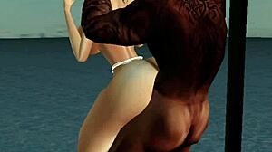 Imvu thugneficent Kronicles: Dominican groupie gets rough anal takedown
