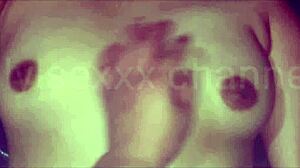 Natural tits bounce while being fucked in a doggy style