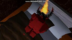 Rich demon girl animations in Roblox