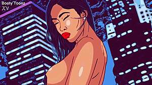 Sexy Thick Ebony Moriah Bounces Big Butt on BBC - AI Cartoon