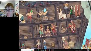 Ranting cartoon hentai and an actual pirate sex game in an uncensored video