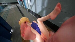 嘿，看Emilia的4K 60FPS 3D春宫游戏室