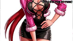 Damn! Shermie's Panties Choke Me in Hentai Femdom Humiliation