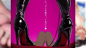 Femdom boots force submission with cum in censor challenge