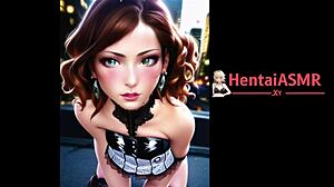 Visual Journey of Hentai Brunette on Latex Streets