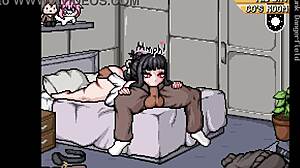 吉尔·瓦伦汀在生化危机动漫场景中疯狂