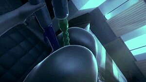 3D animated hentai with a sexy demon girl and a hot scene