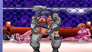 Ever tried a final fuck in hentai game with brown Azukina outdoors?