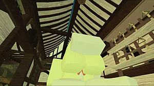 demon whore gets stuffed hard in roblox anal play