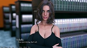 Hot Married Busty Teacher Kisses Deep in Library Scene