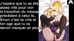 Bowsette用肛门玩法JOI-CEI把你变成她的顺从娘炮，在法语中