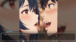 Exhib Couple Blurs Walls at Beach in Hentai Game