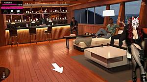 Steps of Debauchery 56 unfolds with naughty college games on a luxurious yacht. Costumes and stockings heat up the party!