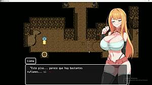 Relentless fucking in dungeon with NTR adventurer Liena, part 3, big tits creampie.