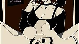Ashley Graves' footjob animation for fetish fans on Patreon