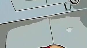 Cartoon - estagiária de férias topa sair com PROFESSOR por dinheiro e ELE GOZA NA BOCA DELA