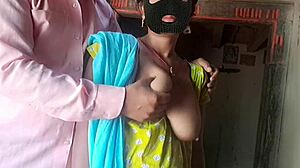 Hot girls in the village have sex at home