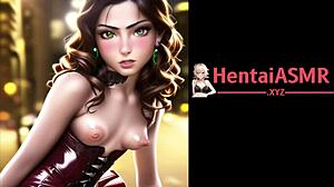 Visual Journey of Hentai Brunette on Latex Streets