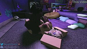 Cartoon porn with big tits and big ass goes wrong on Netflix and chill