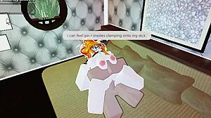 Beautiful anime cutie gets big dick in her small pussy