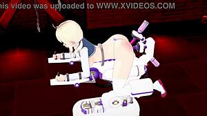 3D animated hentai with a variety of toys and machines
