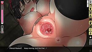 Training a ninja whore to perform all kinds of sex games
