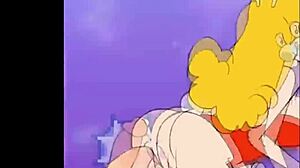 Hentai group sex with cartoon characters and real cumshots