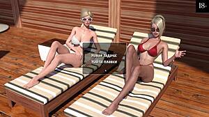 Cartoon porn with a MILF and a big dick
