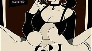 Ashley Graves' footjob animation for fetish fans on Patreon
