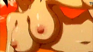 Solo Hentai Babe Plays with Big Tits and Pussy