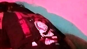 Enjoying anime and sitting on a sex toy at the same time