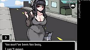 吉尔·瓦伦汀在生化危机动漫场景中疯狂