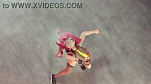 MMD Strip Tease with Stellar Marionette in 3D Animation