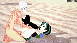 gwen gets wild on the beach with total drama sex fantasy 2