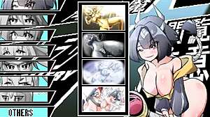 日本hentai游戏中口交行动的全画廊