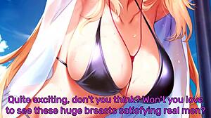 Hentai JOI: Black Rock Shooter's massage house adventures