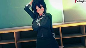 Akeno Dressed Like Teacher In High School Dxd Fantasy