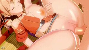 Yoimiya in hardcore missionary position