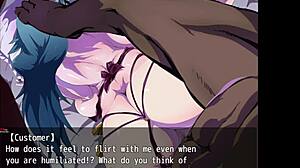 Manga and anime style big tits and bukkake scene