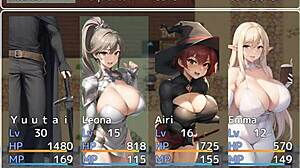 Büyük memeli maceracı, aldatma harem RPG'sinde