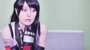 Hey, wanna see Tifa Lockhart ruin your orgasm in femdom role-play? She’ll make you wedgie yourself for cum!