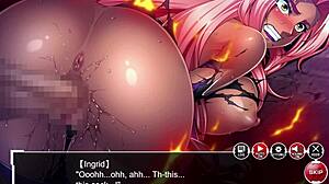 i'm obsessed with taimanin asagi ingrid's big tits in battle.