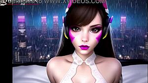 Relaxing binaural rain ASMR in a virtual bedroom experience