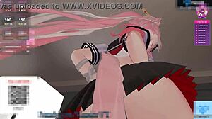 sexy kitty vtuber kanako teases in slutty bikini, wanna see my pantie peek?