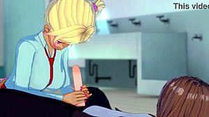 Wanna watch this hentai girl stroke by the pool?