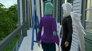 Hot anime sex scenes with big tits and anal action