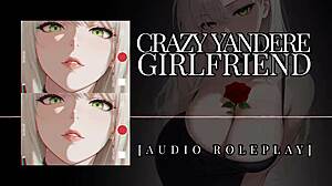 Yandere girlfriend in audio hentai roleplay on F4m
